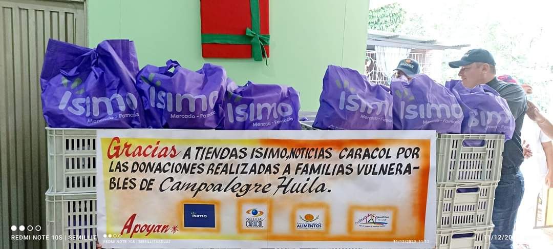 Campaña de Recolección de alimentos a familias en 
