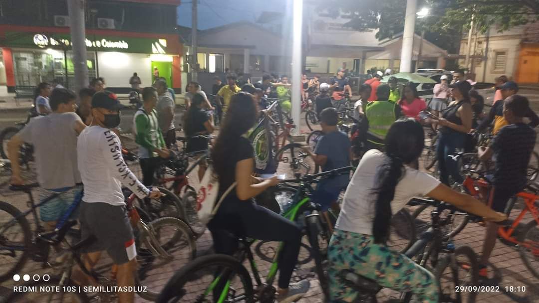 Actividad ciclo paseo en pro dela sana convivencia