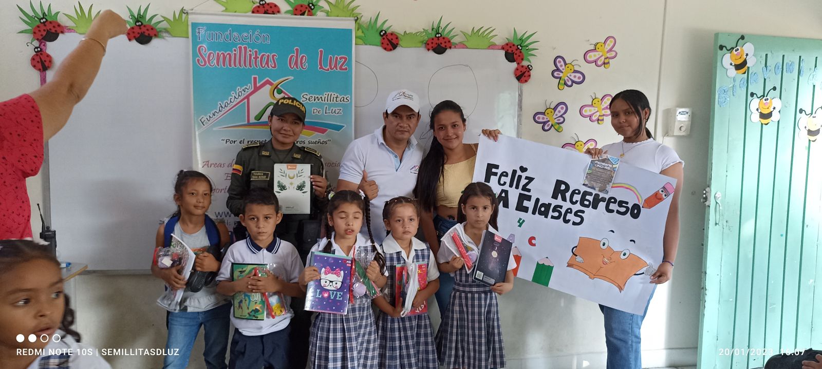 Apoyo a niños y niñas de escasos recursos con la D